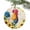 Light pink, variant on Watercolor Rustic Rooster Sunflower Christmas Ceramic Ornament 2025,3" Round Xmas Tree Hanging Accessories with Ribbon,Black White Buffalo Check Pendant Ornaments for Holiday Gift Home Party Decor