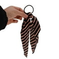 thumbnail image 5 of Unique Bargains 1 Pc Stripes Triangle Ribbon Hair Elastic Band Black, 5 of 5