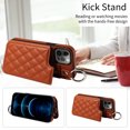 thumbnail image 3 of iPhone 12 PRO Case ,Card Slots Leather Wrist Strap Phone Cover for iPhone 12 PRO, 3 of 5