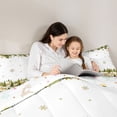 thumbnail image 4 of Manfei Winter Twin Comforter Sets Christmas Bedding Set, Green Gold 2-Pieces 1 Comforter and 1 Pillowcase, Xmas Reversible, 4 of 6