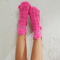 thumbnail image 6 of JUNWELL Funny Animal Socks for Family 3D Novelty Knit Shark Socks Creative Christmas Floor Winter Warm Socks  Fun Gift Yellow-green mosaic dragonKids, 6 of 7
