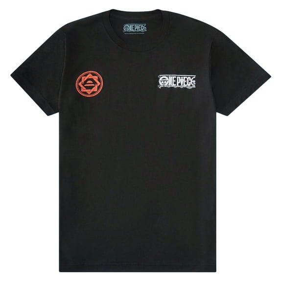 One Piece Shirt Men's Luffy Front and Back Print Short Sleeve Tee
