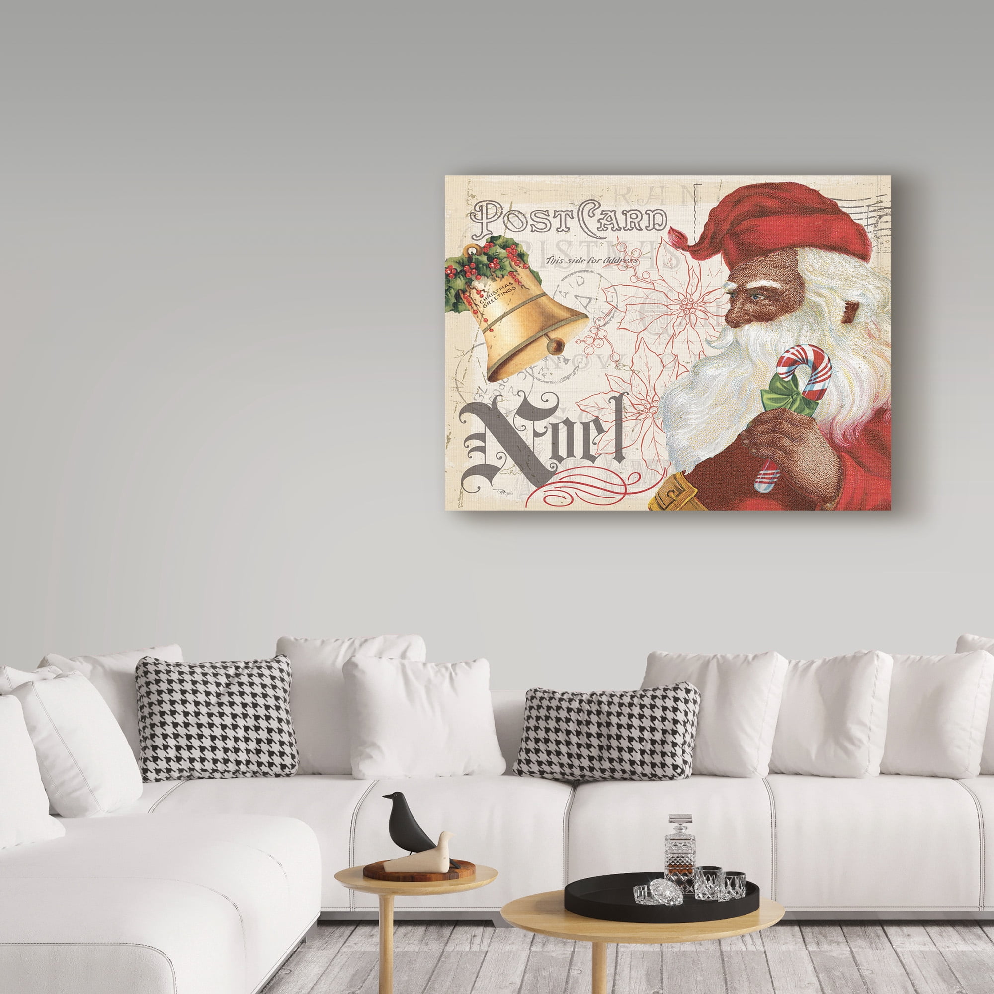 Trademark Fine Art 'Antique Holiday II Santa' Canvas Art by Pela Studio