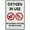 Warning Sign 4, variant on No Trolley Symbol Aluminum Sign Fade Resistant Easy Mounting Indoor/Outdoor Use Sign 12X8 Inch