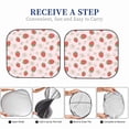 thumbnail image 6 of Fotbe Strawberry Floral 2-Piece Car Windshield Sun Shade | Sun Blocker for Car Windshield | Foldable Automotive Interior Accessories for Sun Protection-Large, 6 of 7