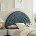thumbnail image 2 of Headboard, Queen, Blue, Velvet, Hotel Bedroom, Modern Contemporary, HB38128, 2 of 7