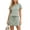 01 Green, variant on Womens Two Piece Outfits Sweat Skirt Sets Short Sleeve Loose Crewneck Split T-Shirt Going Out Matching Lounge Set