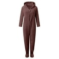 thumbnail image 3 of Tiijoy Big Girls Jumpsuit Cute Bear Hooded One-Piece Footies Onesie, Sizes 9-10, 3 of 3