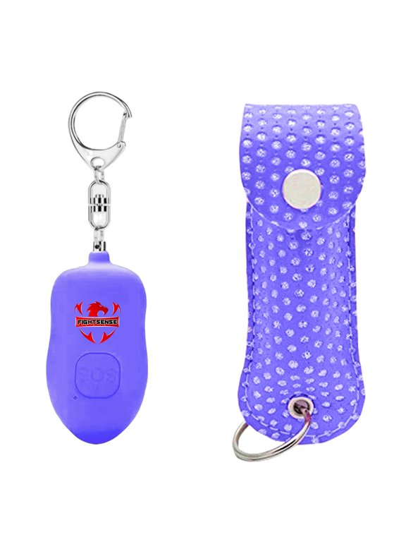 Self Defense Keychain, Pepper Spray & Personal Safety Alarm with LED Flashlight for Women Security, 140db Emergency Safety Alarm for Women, Childrens, Elders
