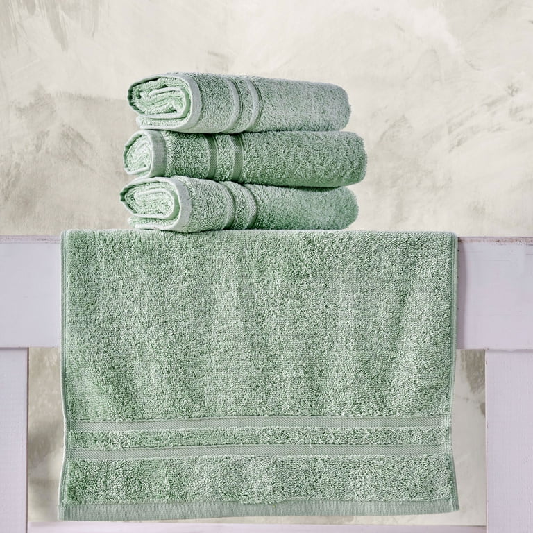 Pale green hand towels hotsell
