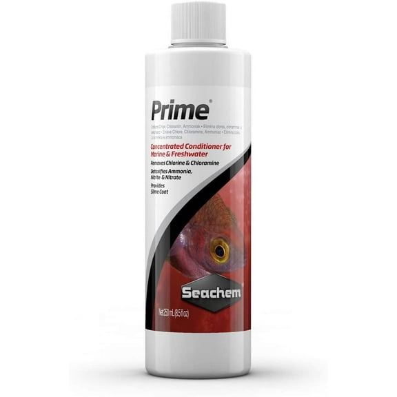 Seachem Prime Fish & Aquatic Life Marine & Freshwater Treatment, 1.7 Oz