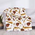 thumbnail image 3 of Rozeui Baseball Sport for Flannel Blanket, Soft Fuzzy Plush King Blanket for Winter, Thick and Warm All-Season Bed Throw-50"x40", 3 of 6