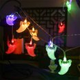 thumbnail image 3 of 10 LED Halloween Pumpkin Specter String Pumpkin Bat Light Party Outdoor 1.5M Fairy Lights 2 Lighting Modes Room Decor Lamp, 3 of 8
