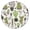 Boho Cac, variant on Boho Cactus Elastic Tablecloth - Waterproof Round Dining Cover with Succulent Design, Snug Fit for 52 Inch Tables, Spill-Proof & Wrinkle-Free Fabric