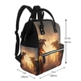 thumbnail image 2 of Easygdp Castle Cool Fire Dragon para Bolsa de Bebé de Gran Capacidad con Múltiples Bolsillos, Bolsa de Pañales para Padres, Bolsa de Viaje Organizada y Elegante, 2 of 6