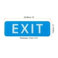 thumbnail image 2 of Uxcell 9"x3" EXIT Sign Acrylic Self Adhesive Door Sticker Wall Mounting Sign Blue, 2 of 5