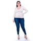 thumbnail image 1 of Sueter acanalado con botones Roman Fashion /Tallas Extras, 3157 (Beige) beige 36, 1 of 5