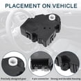 thumbnail image 3 of Repuestos de actuador de control de puerta de mezcla de calefacción HVAC de Unique Bargains para Jeep Patriot, duradero No.16124922, 2 piezas, 3 of 6