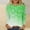 Green, variant on Womens Long Sleeve Shirts Spring Fall Sequin Round Neck Tops Casual Loose Fashion Comfortable Pullover Blouse Red XXL