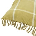 thumbnail image 5 of Creative Co-Op Cotton Flannel Plaid Pillow with Fringe, 5 of 10