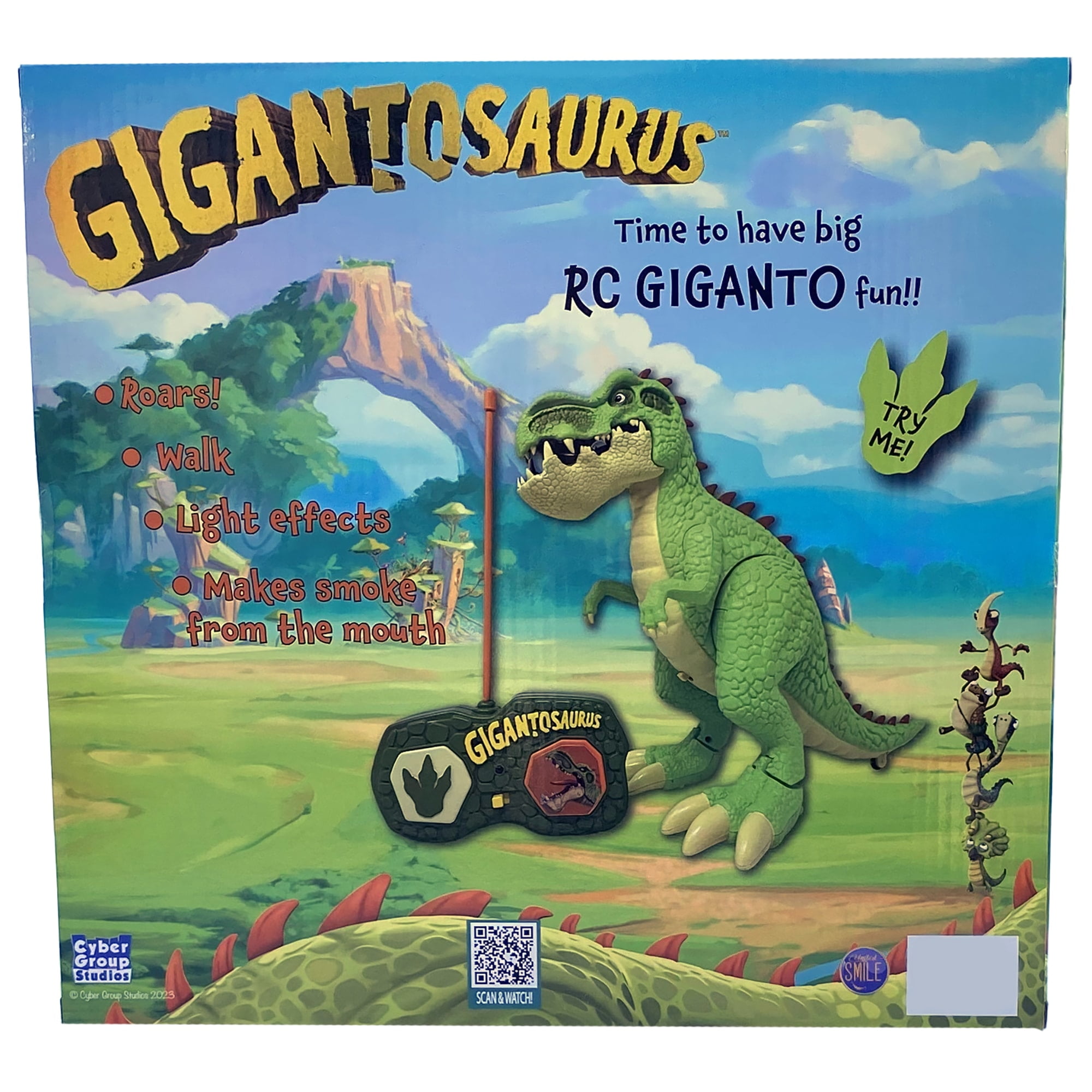 Gigantosaurus: RC Giganto - Green Dinosaur Action Figure, Radio