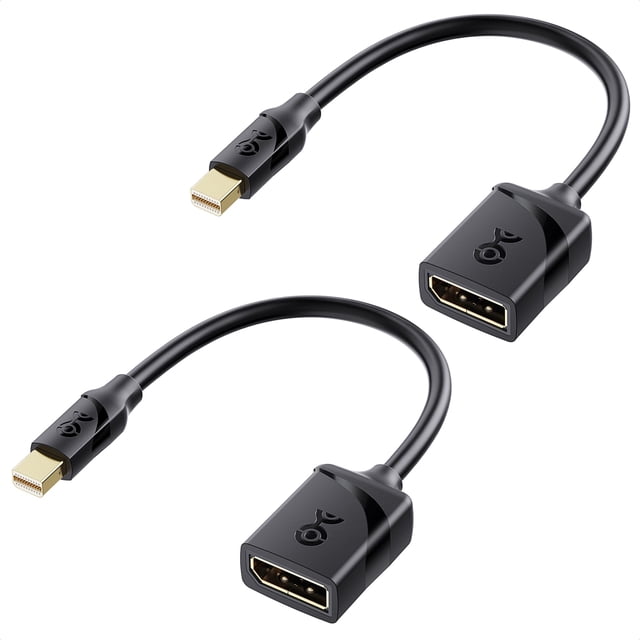 Adaptador Cable Matters de Mini DisplayPort a DisplayPort 1.4 de 8K, paquete de 2 unidades