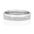 thumbnail image 2 of 9k White Gold 4mm Court Comfort Women Diamond Wedding Band/Ring Brilliant Cut 0.20 Carat HI - I1, 2 of 2