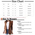 thumbnail image 2 of IROINID Veste Blazer Femme Manches Longues Couleur Unie Col Rabattu, Veste de Bureau Décontractée Cardigans Veste Longue, 2 of 5