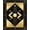 Black/Gold, variant on ODIKA 4'x6' Machine Washable Non-Slip Area Rug, Black Entrance Patterned for Restaurant High Traffic Rug, Gold, 95280