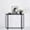 Black, variant on Console Table, Tempered Glass Entryway Table, Modern Sofa Table with Black Metal Frame Narrow Side Table for Hallway Living Room Entryway(Black)