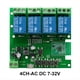thumbnail image 4 of Módulo de Interruptor Inteligente de 4 Canales, Relés de 7-32 V y 10 A, Control Remoto Inalámbrico por WIFI, Autobloqueo y Temporización, Controlador de la Aplicación ., 4 of 8