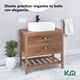 thumbnail image 4 of Gabinete Para Baño KingsHouse Mueble Lavamanos Ovalín Monomando 80x46x83 cm, 4 of 7