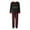 6Red, variant on Family Christmas Pajamas Matching Sets Casual Graphic Santa Printed Plaid Long Sleeve and Pants Outfits Cozy PJ Loungewear Baby Black 24M