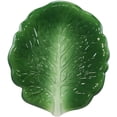 thumbnail image 3 of Ebros 10"L Ceramic Fresh Hearty Collard Green Leaf Shaped Serving Plate SET OF 3, 3 of 4