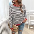 thumbnail image 2 of SWSMCLT Women's Long Sleeve Pullover Sweater Spring Winter Knitwear Soft Pullover Sweaters Knitted Crewneck Fashion Red Small, 2 of 5