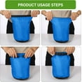 thumbnail image 4 of 6 Pcs Waterproof Dry Bag Sack Lightweight Outdoor Dry Bags 35 L, 20 L, 15 L, 10 L, 5 L, 3 L Waterproof Boat Bag for Kayaking, Backpacking, Hiking, Camping Rafting(Bright Color), 4 of 5