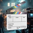 thumbnail image 6 of Professional Acrylic Film Clapboard Reusable Clapper Board Film Shoots Director with Blackboard Eraser, 6 of 8