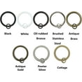 thumbnail image 5 of Urbanest Curtain Rings with Eyelets, 1.5" Inner Diameter, Set of 28 - Antique Gold, 5 of 6