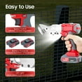 thumbnail image 4 of Heavy Duty Electric Sheet Metal Cutter Tin Snip Handheld Shear Cutting Tool 21V, 4 of 13