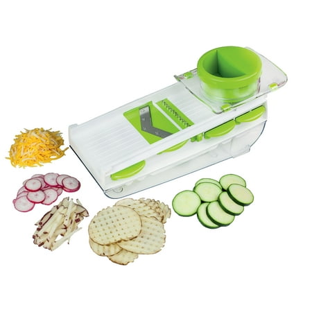 

Paderno World Cuisine 5-Blade Mandoline/Grater with Container