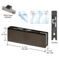 thumbnail image 6 of CRL PH20ADU Dark Bronze Top Door Patch Fitting with 1NT303 Insert, 6 of 6