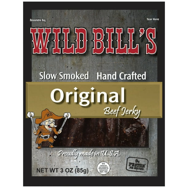 Wild Bill's Slow Smoked Original Beef Jerky, 3 Oz.