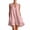 Pink, variant on Antinious Women Loose Sleeveless V-Neck Mid-Calf Dress with Ruffle Hem Fashion Casual Layout
