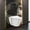 Black Round - Push Plates (Metal), variant on Fine Fixtures Toilet Combo Set - Toilet Bowl With Soft-Close Seat, 2"x 6" Concealed Tank And Carrier System, Push Buttons Included. White Square -