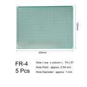 15x20cm Single Sided Universal Printed Circuit Board for DIY Soldering 5pcs