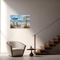 thumbnail image 4 of ZHONGYUTONG Beach Canvas Wall Art for Bathroom Coastal Pictures for Wall Seascape Paintings Seaside Print for Living Room Decor Framed (20.00" x 30.00"), 4 of 5