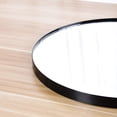 thumbnail image 3 of OUNONA Punch-free Mirror Retro Rope Wall Hanging Mirror Exquisite Makeup Mirror Decorative Mirror for Home Bathroom Bedroom (Black of Edge, Round Shape), 3 of 8
