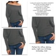 thumbnail image 2 of Tops De Manga Larga Para Mujer, Sudaderas Con Hombros Descubiertos, Cómodas, Informales, Versátiles Para Citas Para El Trabajo Para Dama ANGGREK Cocina, Decoración y Otros, 2 of 5