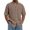 #Coffee, variant on DPTALR Men's Slim Fit Solid Button Shirt Short Sleeve Turndown Collar Business Casual Style,Army Green,Big and Tall Man S