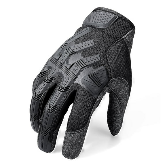 Black Full Finger Gloves Touch Screen Bicycle Work Driving Men Gear ,Wide Use